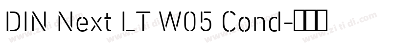 DIN Next LT W05 Cond字体转换